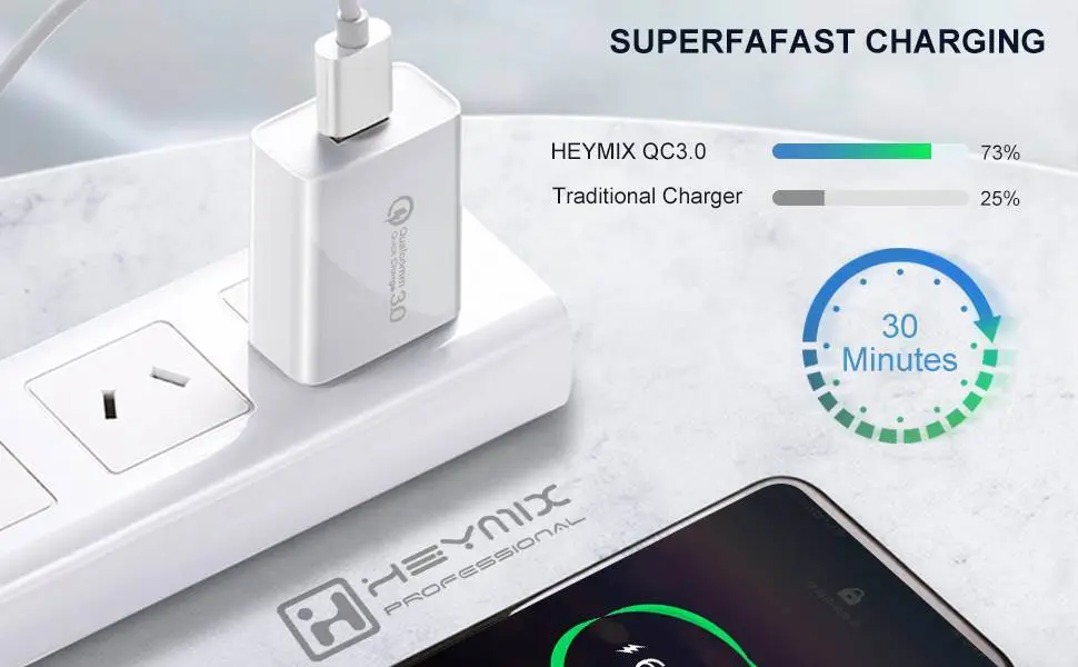 18W QC3.0 USB wall fast charger plug adapter NZ Certification