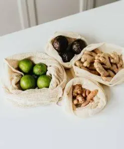 100% Organic Cotton Reusable Produce Bags Eco-Friendly bag