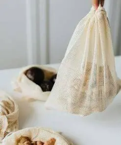100% Organic Cotton Reusable Produce Bags Eco-Friendly bag