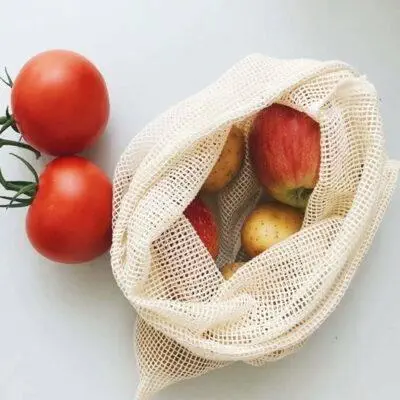 100% Organic Cotton Reusable Produce Bags Eco-Friendly bag