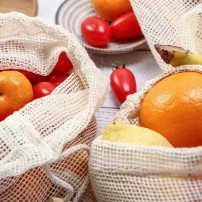 100% Organic Cotton Reusable Produce Bags Eco-Friendly bag