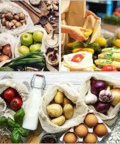 100% Organic Cotton Reusable Produce Bags Eco-Friendly bag