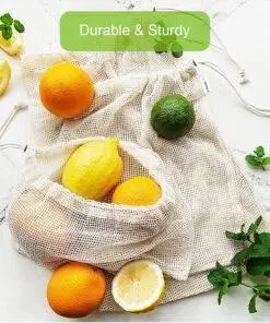 100% Organic Cotton Reusable Produce Bags Eco-Friendly bag