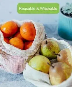 100% Organic Cotton Reusable Produce Bags Eco-Friendly bag