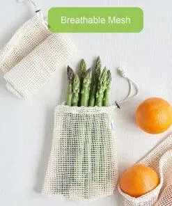 100% Organic Cotton Reusable Produce Bags Eco-Friendly bag