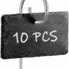 10PCs Reusable Garden Plant Labels Slate Stone