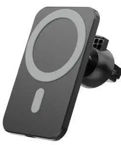 15W MagSafe Car Charger Mount iPhone Holder Black