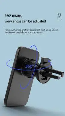 15W MagSafe Car Charger Mount iPhone Holder Black