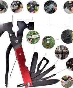 18-in-1 Axe Hammer Camping Tool Survival Knife Kit