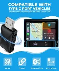 2 in 1 Wireless CarPlay Adapter Android Auto Dongle