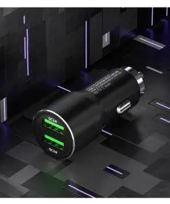 36w Ultra-Fast Dual QC USB-C Type-C Car Charger