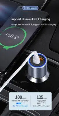 42.5w Ultra-Fast USB-C QC PD Car Charger