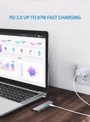 6 in 1 Type-C HDMI USB3.0 HUB Docking Station