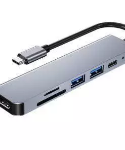 6 in 1 Type-C HDMI USB3.0 HUB Docking Station