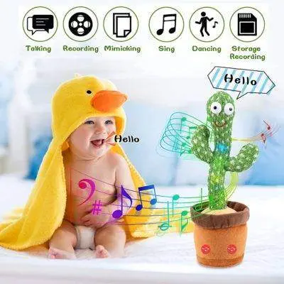 Birthday Gift Talking and Dancing Music Cactus