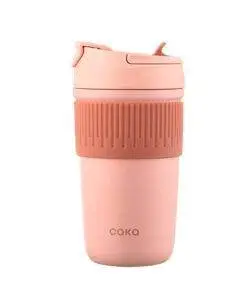 Caka Stainless Steel Thermal Coffee Mugs Cup with Lids and Straws