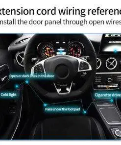 Car Interior Music Flashing EL LED Atmosphere Neon Strip 7M