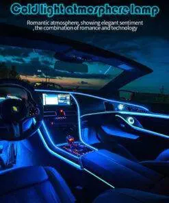 Car Interior Music Flashing EL LED Atmosphere Neon Strip 7M