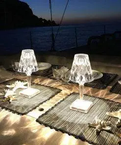 LED Diamond Crystal Light Desk Lamp