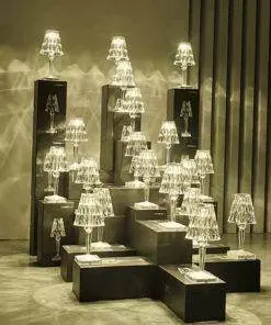 LED Diamond Crystal Light Desk Lamp