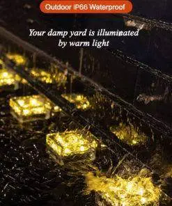 LED Ice Cube Solar Garden Light