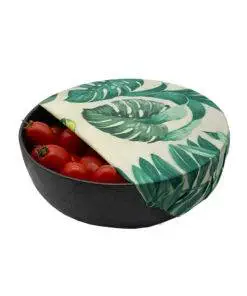 Eco-Friendly Reusable Beeswax Food Wraps-Green Leaves
