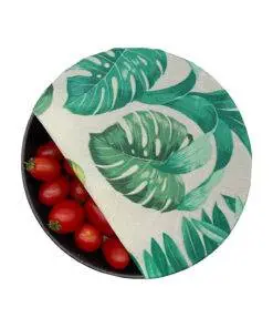 Eco-Friendly Reusable Beeswax Food Wraps-Green Leaves