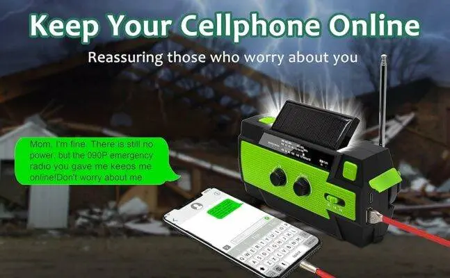 Emergency Solar Hand Crank Weather Radio