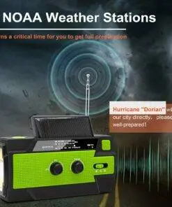 Emergency Solar Hand Crank Weather Radio