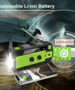 Emergency Solar Hand Crank Weather Radio