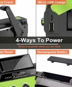 Emergency Solar Hand Crank Weather Radio