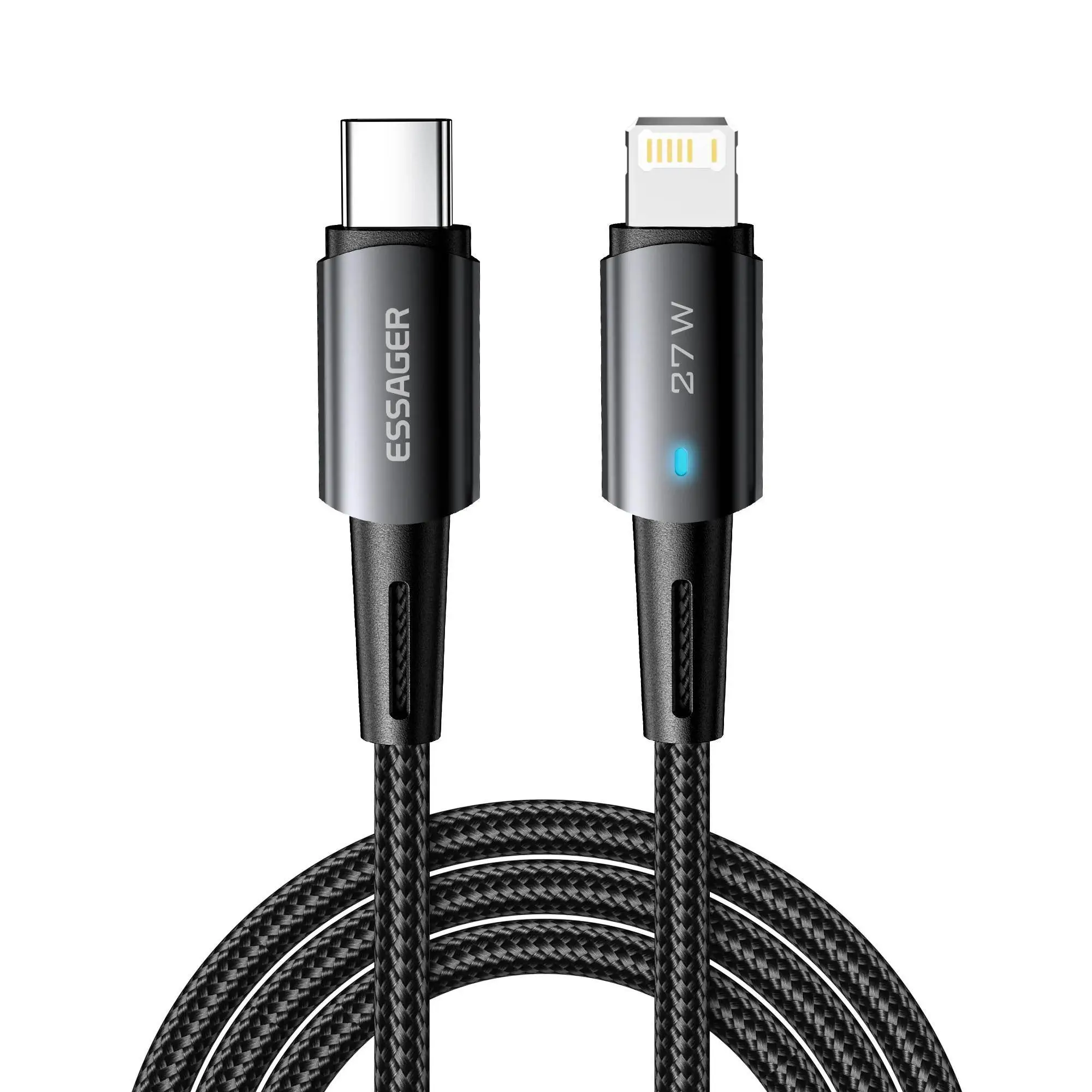 Essager 27W Nylon PD Type-C USB-C to Lightning for iPhone