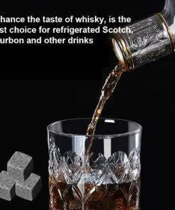 Luxury Whisky Stones Gift Set 9 Granite Ice Cube