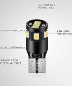 T10 Canbus LED park light bulb with 2835 SMD 152lm High Lumen Super Bright