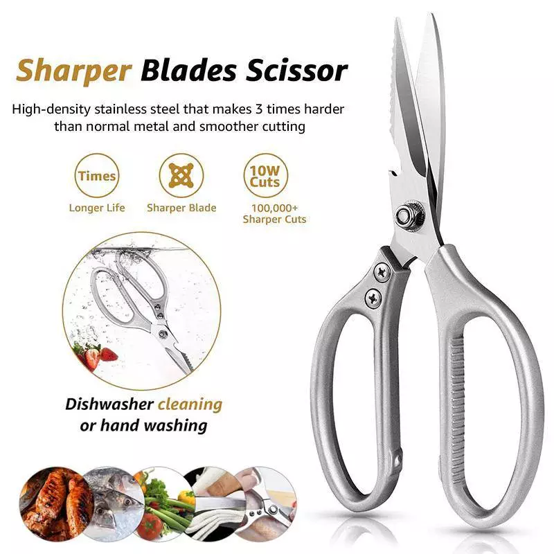 Multifunctional Kitchen Shears Stainless Steel Scissors