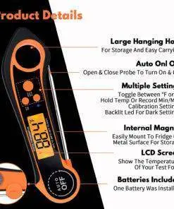 Auto ON/OFF Kitchen Digital Baking Meat Thermometer