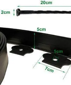 Landscape Yard Lawn Garden Edging Kit 5M