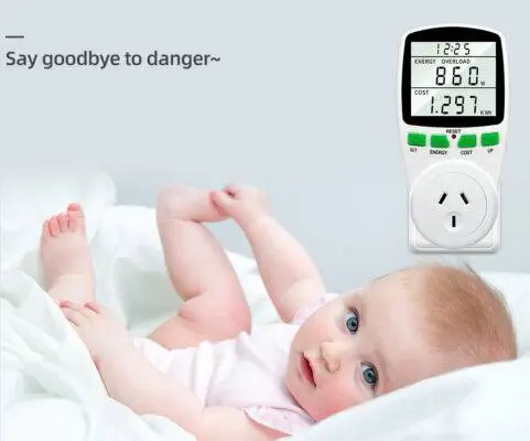Mains Power Meter Monitor AU/NZ Plug