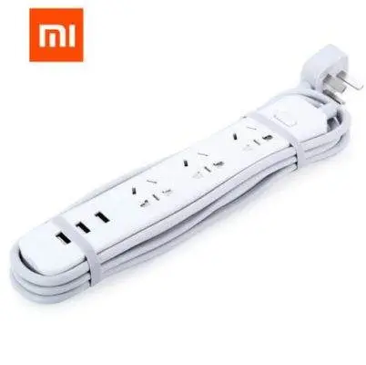 Xiaomi Power Extension Cord Household Lead with 3 USB 1.8M White