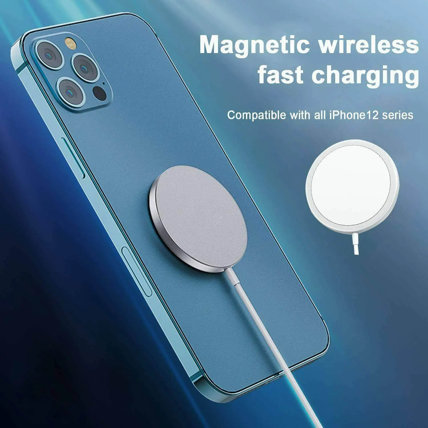Magnetic 15W Fast Wireless Magsafe Charger for Apple iPhone 13 and Pro Max