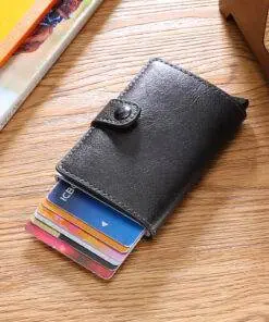 RFID Blocking PU Leather Men Woman Wallet