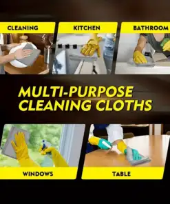 Reusable Microfibre Cleaning Rags 50pc