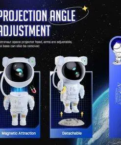 Star Projector Galaxy Night Light Spaceman Lamp