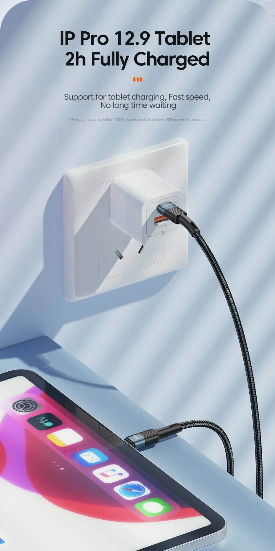 USB-C to Type-C PD 100W Fast Charging Cable