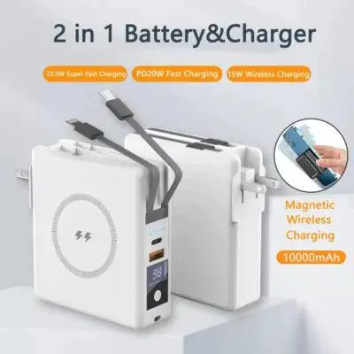 Ultimate 5 in 1 10000mAh Travel Power Bank Adapter Universal Charger