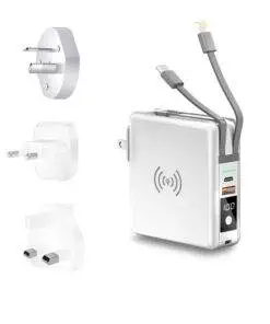 Ultimate 5 in 1 10000mAh Travel Power Bank Adapter Universal Charger