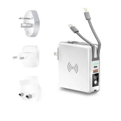 Ultimate 5 in 1 10000mAh Travel Power Bank Adapter Universal Charger