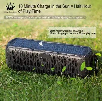 Waterproof Solar Bluetooth Speaker