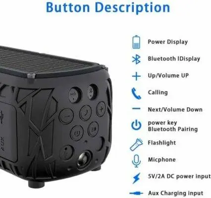Waterproof Solar Bluetooth Speaker