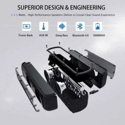 Waterproof Solar Bluetooth Speaker
